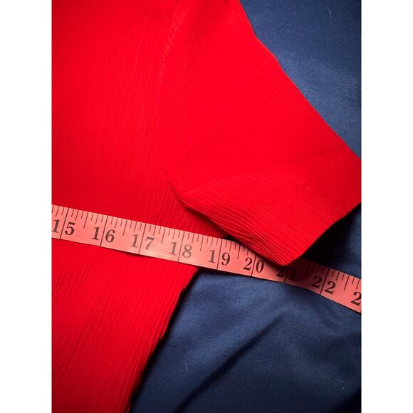 DBY vintage red button bow dress‎ womens 7 90s retro grandma granny grandmacore - Picture 5 of 6